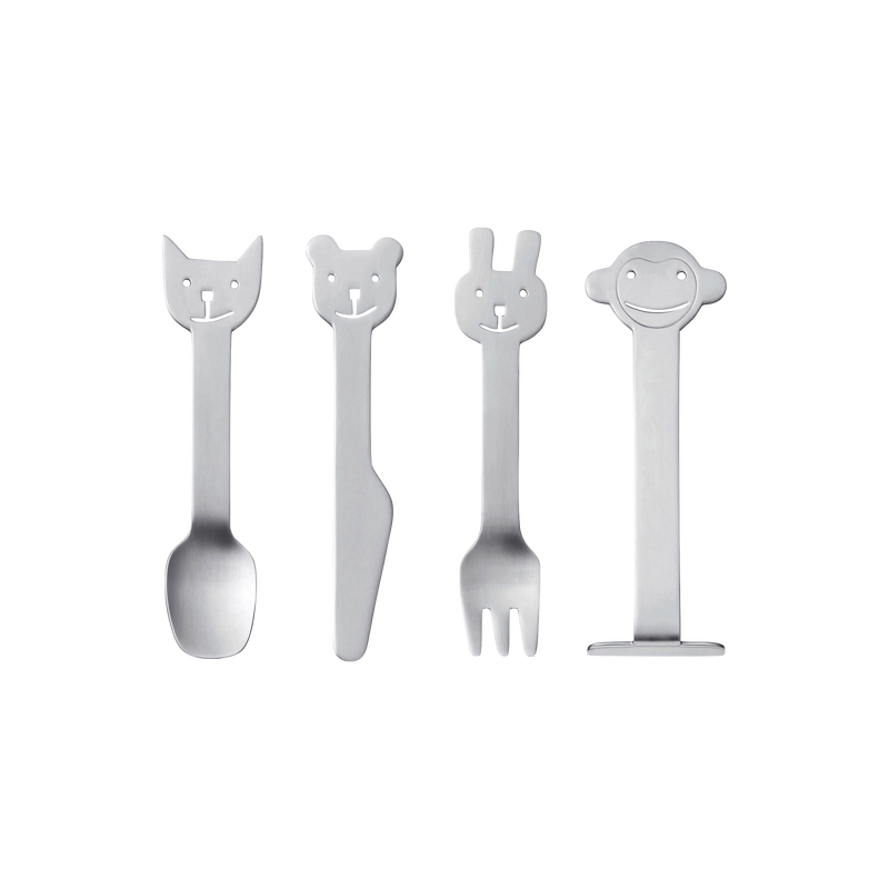 Gense Animal Friends Stainless Steel Children's Cutlery by Karin Mannerstål