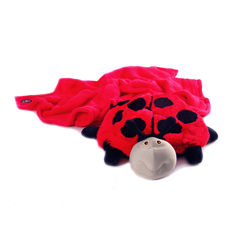 Lilly the Ladybug 3-in-1 Toy, Pillow & Blanket from Zoobie Pets