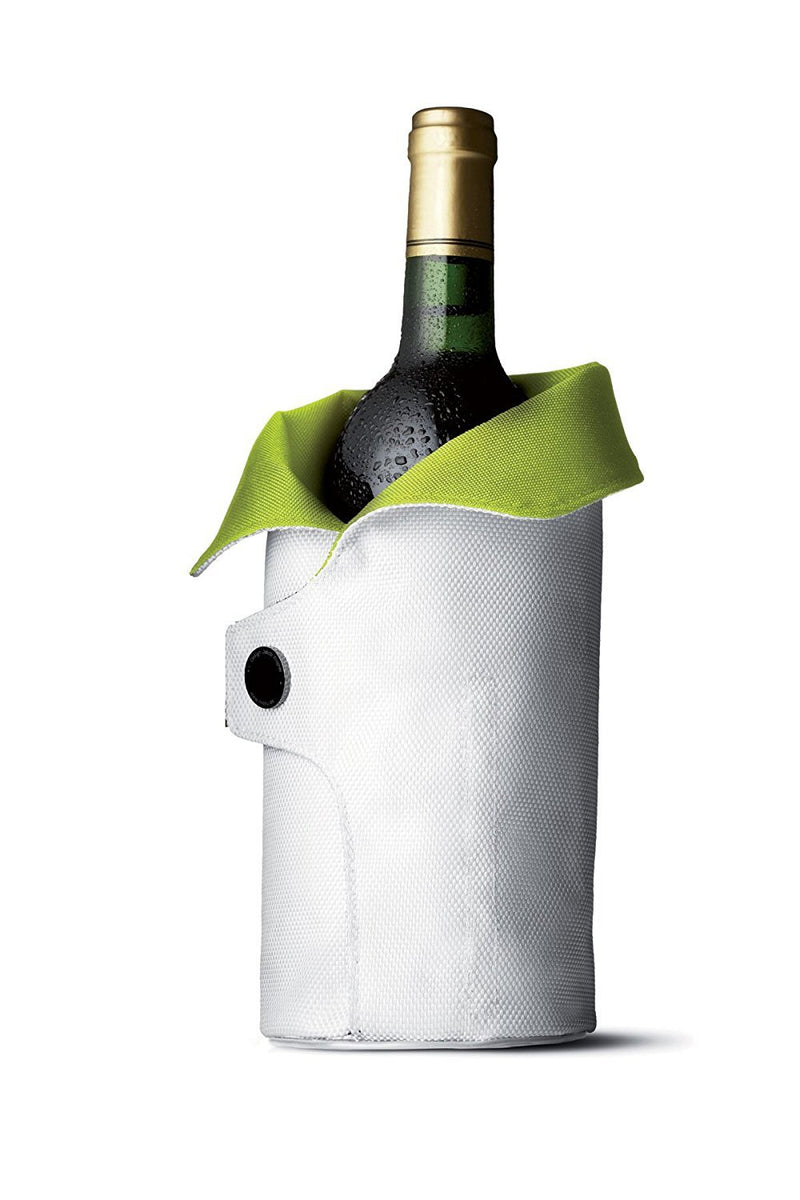Menu Cool Coat Wine Bottle Cooler White/Lime designed by Jakob Wagner