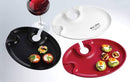Prodyne Wine 'n Dine Party Plate in Red