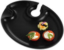 Prodyne Wine 'n Dine Party Plate in Black