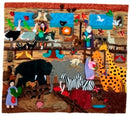 Noah's Ark Inside Medium 3D Arpillera Art Quilt