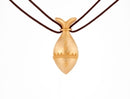 Pura Ferreiro Granulated 22K Gold Fish Pendant Necklace