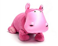 Zoobie Hada the Hippo 3-in-1 Toy, Pillow & Blanket