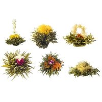 Medley bouquet of 6 Blooming Teas from Teaposy