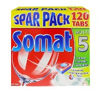 Somat5 Tabs (240 Tabs) Salt, Rinse Aid and Detergent All in 1