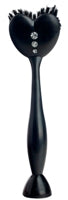Vigar Love Standing Dish Brush, Black