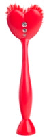 Vigar Love Standing Dish Brush, Red