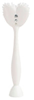 Vigar Love Standing Dish Brush, White