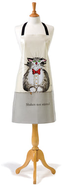 Shaken Not Stirred Cotton Drill Apron